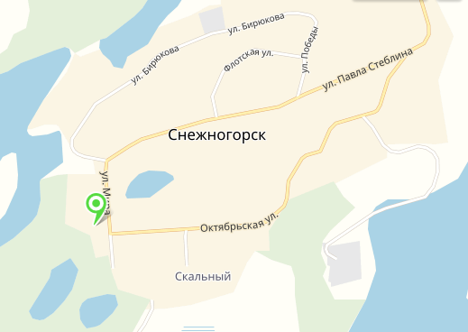 Снежногорск карта гугл